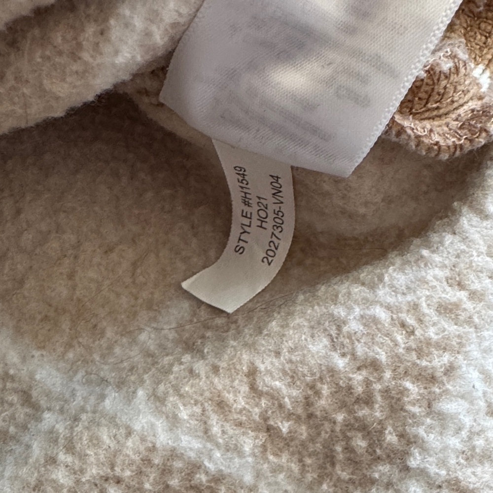 J. Crew Tan Turtleneck Sweater with White Grid - Picture 5 of 7